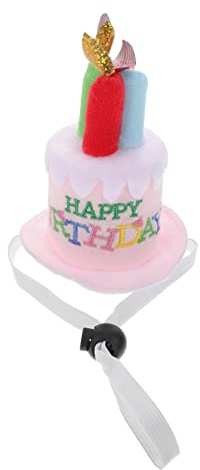 Milisten Plüsch Geburtstagshut mit Stoffkerzen Happy Birthday Partyaccessoire Unisex Geburtstagskuchen Haarreif für Erwachsene und Lustiger für Feier und Foto