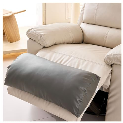 CZQGLYM Cojín de pies para sillón Relax,Cojín reclinable de 58 x 25 x 10 cm,Almohada de pie Multiusos, cojín reclinable para Cama, Silla, sofá, Respaldo Lumbar (Grey,3Pcs 25×58cm)