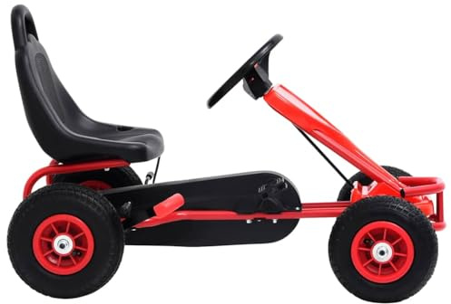 Generico Go Kart a Pedali con Pneumatici Rosso,Giochi e Giocattoli,Giocattoli,Giocattoli cavalcabili,Veicoli a Spinta e a pedali-80197