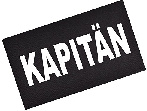 fanshirts4u Kapitänsbinde Spielführerbinde Captainsband KAPITÄN (schwarz, Senior ca. 28cm Umfang)