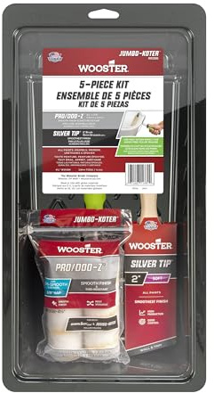 Wooster Brush RR396-4 1/2 Pro/Doo-Z FTP, Jumbo-Koter and Silver Tip Kit, 4 inch
