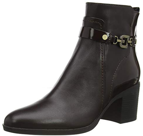 Geox - D Glynna B, Botines Mujer, Marrón (Coffee C6009), 40 EU