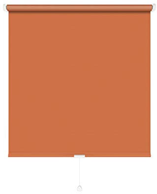 JalousieCrew Verdunklungs-Springrollo Classic - Terra - Breiten 062 bis 182 cm - Höhe 130 oder 230 cm - Hitzeschutz (062 x 130 cm)