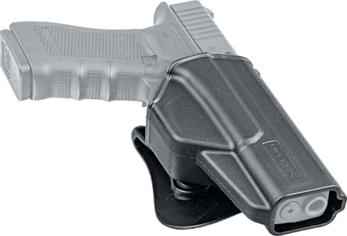 Umarex Paddle Holster für Glock 17 und 19, höhenverstellbar | Schnellzieh-Holster aus Polymer mit gummiertem Paddle und drei Höhenstufen