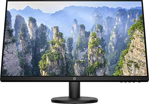 HP V27e – Monitor de 27” Full HD (1920 x 1080, 60Hz, 5ms, IPS LED, 16:9, HDMI, VGA, Antirreflejo, Low Blue Light, Inclinación Ajustable) Negro