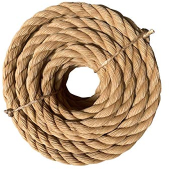 ATERET Twisted ProManila - UnManila Rope I 1 inch x 25 feet I 3 Strand Synthetic Polypropylene Rope I Multipurpose, Lightweight, Weather-Resistant Cord for Decor, Landscaping & DIY Projects