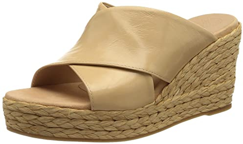 Unisa Mecina_Gar, Sandalo Espadrillas con Zeppa Donna, fioritura, 35 EU