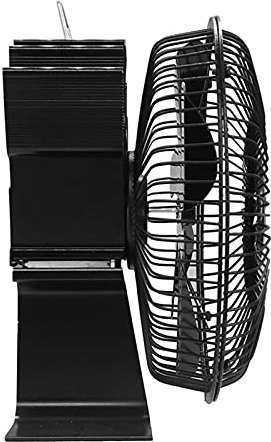 SWNY Ventilatore per stufa a 6 ante, ventilatore a fuoco migliorato per stufa a legna, stufa a gas e altro ancora, protezione sicura e risparmio energetico