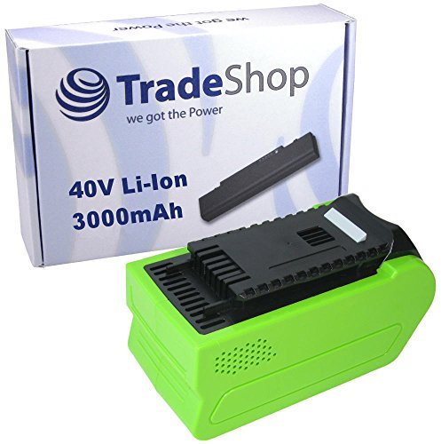 Trade-Shop Li-Ion Akku 40V / 3000mAh für Cramer 40PS 40HD61 40PHA, PowerWorks 40V-System PD40CS40 P40GC, Allett Liberty 35 43 Spindelmäher