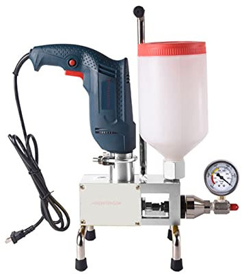 Machine De Remplissage À Haute Pression , Machine De Coulis Mortier Réparation De Mortier Gun De Coulis Électrique Pour Réparation De Réparation De Béton Réparation De Fissures (910W / 220V)