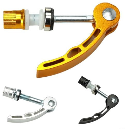 Sattelstützenklemme, M6 x 45 mm, Fahrrad-Sattelklemmen, Schnellspanner-Sattelstützen-Klemme, Spießbolzen-Clip-Schraube (M6 x 45 mm, schwarz)