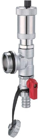 AQUA HEATING Entlüftungsventil und Ablasshahn für Heizkreisverteiler, Rot | Heizkörper-Entlüfter für Verteiler, Ablassventil für Heizkreis, Heizungsinstallation, Sanitär