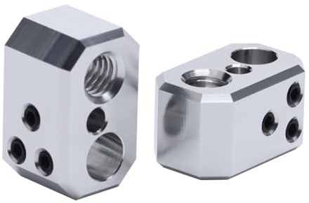 2pcs Aluminium Block Hotend Heizblock kompatibel mit Prusa I3 MK4 MK3.9 XL Projekt Nextruder Hotend Heizblock Zubehör Teile (HeatBlock)