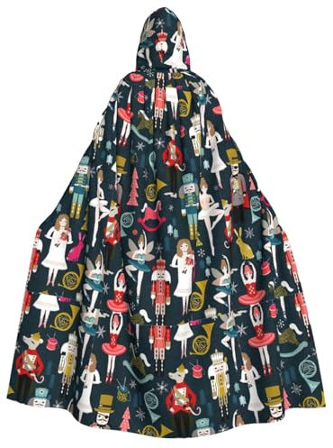 Women_S Nussknacker-Umhang für Ballett, Weihnachten, Tanz, volle Länge, Karneval, Umhang mit Kapuze, Unisex, Cosplay, Kostüme, Umhang für Erwachsene, 190 cm