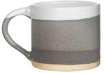 Sass & Belle Grey Marlowe Mug – 260ml Stoneware Coffee Cup in Grey, Durable Ceramic Drinkware, Dishwasher & Microwave Safe, Ideal for Gifting or Everyday Use in The Kitchen