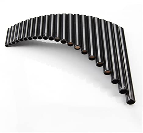 22 Pfeifen ABS Panflöte G-Taste Rechte/Linke Hand Schwarze Farbe Musikinstrumente Stimmbar Anfänger Panflöte