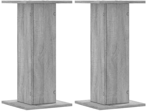 vidaXL Lautsprecherständer 2 STK. Grau Sonoma 30x30x60cm Holzwerkstoff