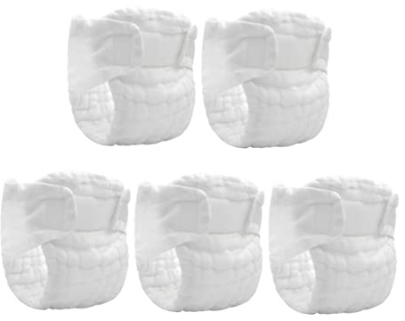 Hohopeti Waschbare Stoffwindeln Neugeborene 5 Stück l 50x46cm Atmungsaktiv Weich Wiederverwendbar Auslaufsicher Für Gesunden Babyschlaf