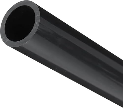 MACHSWON PVC Pipe 24.8mm ID 32mm OD 350mm Length Round Plastic Rigid Tubing High Impact for Drain Pipe Cable Sleeve(Dark Grey)