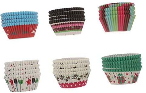 Cabilock 600stücke Muffinförmchen Verschiedenen Farben Fettdichte Papierkapseln Für Kuchen Und Kleine Backwaren Für Partys Und Hochzeiten