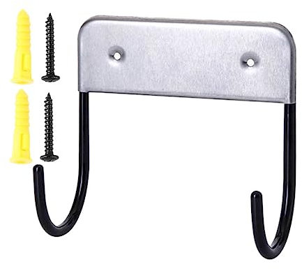 GAROZATION Edelstahl-bügelbrett-aufhängerhaken Hotel-aufbewahrungshaken Doppelhaken-aufhänger Für Haushalts-hängegestell