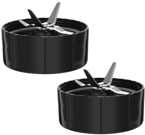 DEMULAX Paquete de 2 Piezas de Repuesto for Cuchillas de licuadora, exprimidor y batidora Magic 250W, Piezas de Repuesto for licuadora MB1001 Cuchilla de licuadora de Alto Rendimiento