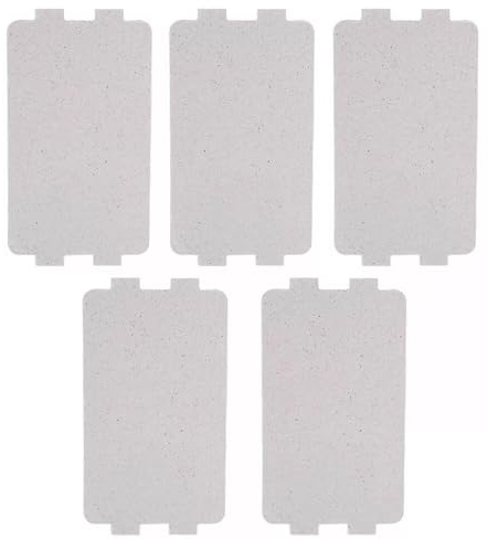 5 Piezas Microondas Placa De Mica, Microondas Hoja de Mica Cortable de la Guía de Onda, para Hornos de Microondas (116 x 64 mm)