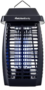 Melchioni Family | LANTERNA Zanzariera Elettrica UV LED da Interno, 50m², 20W, Appendibile, Lampada 8000h, Vassoio Raccolta Removibile, Alimentazione 220–240V, Anti-Zanzare Silenziosa