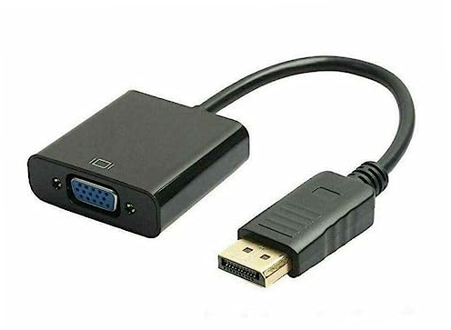 Tofficu Adattatore Displayport Maschio Vga Femmina Resistente Con Convertitore Video e Cavo Usb Plug Play Senza Alimentazione Esterna Compatibile Monitor Laptop Hdtv