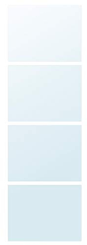ProTuning AULI Lot de 4 panneaux pour cadre de porte coulissante, verre miroir, 75 x 236 cm