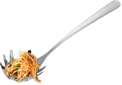Cucchiaio per pasta con denti | Cucchiaio per spaghetti | Scolapasta passta in acciaio , colino per spaghetti Passsta, Colino per spaghetti e utensili da cucina