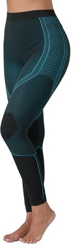 Risalti Leggings Donna Termico Energy - Leggins Traspirante Elasticizzato, Abbigliamento Intimo Termico Donna in Microfibra Termoregolante Senza Cuciture - Made in Italy