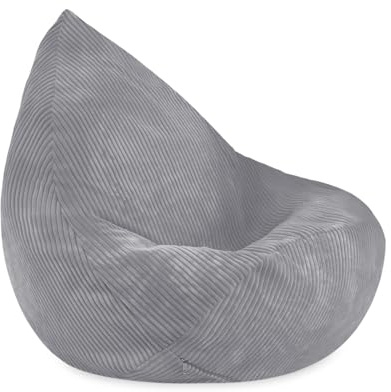 MISIOO Kinder Sitzsack Cord Premium - Ergonomischer Kinderstuhl Ab 12 Monaten - Bequeme Sitzsäcke fürs Kinderzimmer - Weicher Sitzsack Mit Leichter Styroporfüllung