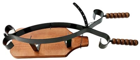 MORSA PORTA PROSCIUTTO IN LEGNO E FERRO BATTUTO