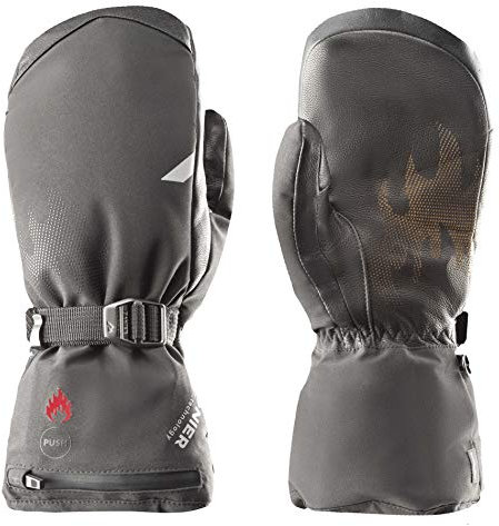 Zanier Hot.STX schwarz beheizter wasserdichter Skifauster, 7.5