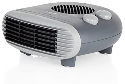 Warmlite WL44004DT 2000W Portable Flat Fan Heater with 2 Heat Settings and Overheat Protection, Dark Titanium