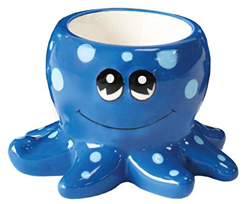 Portauovo Crockery Critters - Polpo di Deluxebase. Simpatici portauova in ceramica a forma di animale per bambini e adulti.