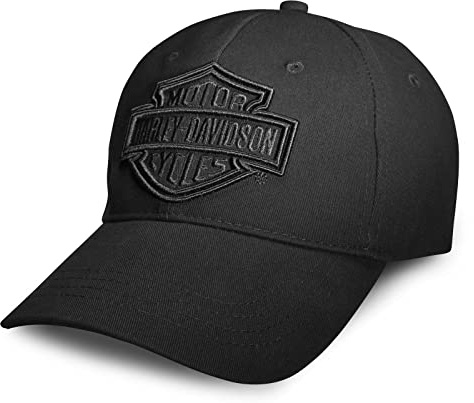 HARLEY-DAVIDSON Herren Baseball-Cap Biker Kappe Phantom Gestickte Grafik Verstellbar Motorrad Basecap Cappy für Männer