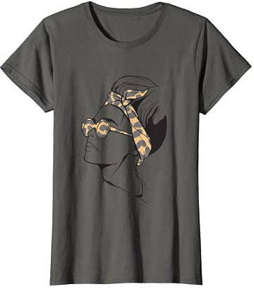 Damen Leopardenmuster Frauen Gesicht Sonnenbrille Bandana Leopard T-Shirt