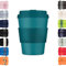 Ecoffee Cup 12oz 350ml Reusable Eco-Friendly 100% Plant Based Coffee Cup with Silicone Lid & Sleeve - Melamine Free & Biodegradable Dishwasher/Microwave Safe Travel Mug, Bay of Fires