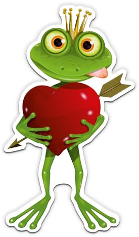 younikat Aufkleber Frosch grün 10x5,6 cm Kunststoff selbstklebend - kfz737 | Selbstklebender Frosch-Aufkleber, UV-beständig, wetterfest und langlebig für Fahrzeuge, Anhänger und Wohnmobile