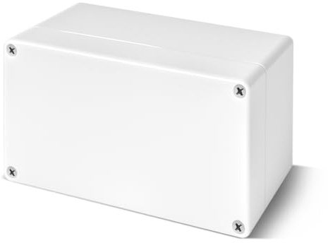 Kopplingsdosa, ABS elektrisk anslutningsbox, vattentät IP65 kopplingsbox, gör-det-själv-plastfodral, kopplingsdosa, strömfördelningsdosa, plastprojekt kopplingshölje, 15,8 x 9 x 6 cm