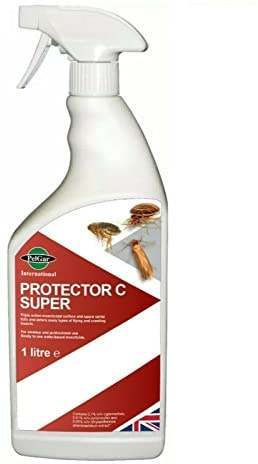 Protector C Super 1L Bed Bug Killer Spray for Mattress, Carpet & Upholstery