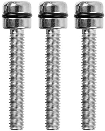 Schrauben-Satz, 3 Stück, M5 x 30 mm, kompatibel mit Viega Rotaplex, Tempoplex, Domoplex Ablaufgarnitur, für Modell 6961.94 Artikel 632 687, Schraubenset Abflussgarnitur, Schraube Duschablauf Abdeckung