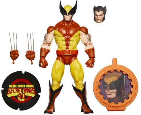 Marvel Legends Series Wolverine, X-Men Retro Marvel Comics Secret Wars Action-Sammelfigur, Skala 15 cm
