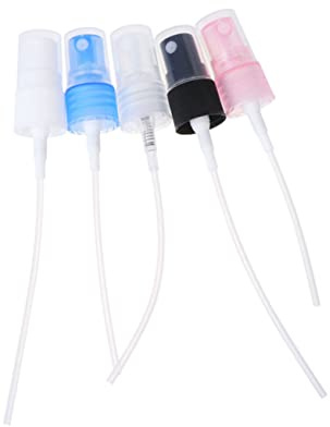 Mipcase Testa Spray Fine di Ricambio per Profumo 18mm, 20 Pezzi | Plastica, Portatile per Viaggio e Casa, Compatibile Flaconi Spray da Viaggio Colore Casuale