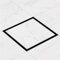 Finmrys Scarico a pavimento, quadrato, nero, opaco, piastrellabile, 20 x 20 cm, extra piatto, in acciaio inox, set completo di scarico per doccia a 360°, sifone con antiodore e filtro per capelli,