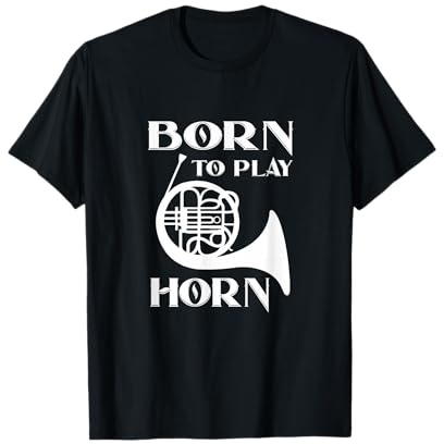 Horn Klassik Orchester Hornist Bläser Blasmusik Waldhorn T-Shirt