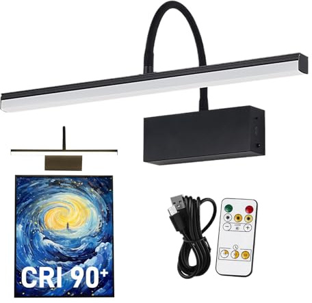 Generico Lampada per Quadri a Parete Lampada LED da Parete Dimmerabile con
