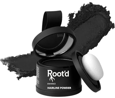Hairline Powder for Men & Women- Hair Color Powders for Instant Black Coverage With 48-Hour Stay-Proof Finish-Hair Powder Conceals Thinning, Bald Spots & Blends Naturally Like Hairs Fibers- Black